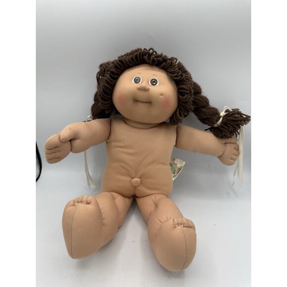 VTG Cabbage Patch Kids Young Astronauts Suit Girl Doll 1985 Brown Hair And Brown - Picture 2 of 8